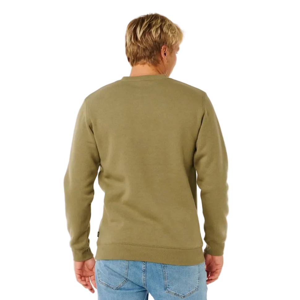 Rip Curl Wetsuit Icon Crew Jumper - Surplus Green