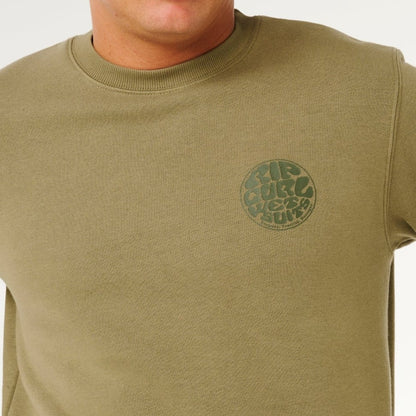 Rip Curl Wetsuit Icon Crew Jumper - Surplus Green