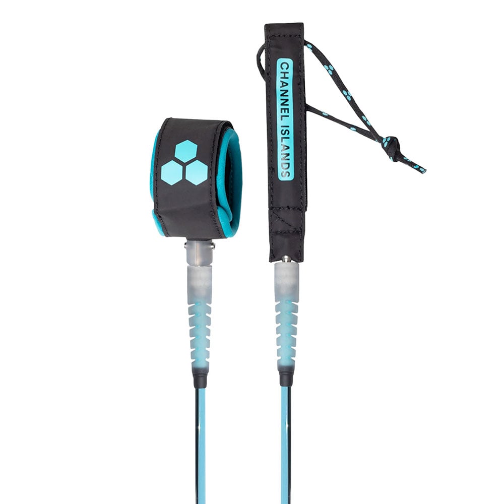 Channel Island Round Everyday 6ft Leash in Cyan Black