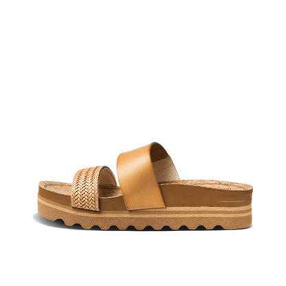 Reef Women's Cushion Vista Hi Sandals - Natural Braid