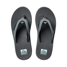 Reef Mens Mick Fanning Flip Flops in Gunmetal / Ocean