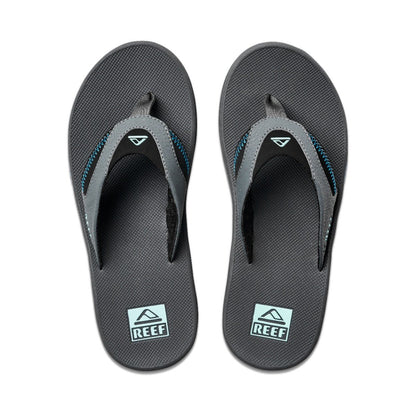 Reef Mens Mick Fanning Flip Flops in Gunmetal / Ocean