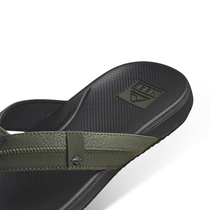 Reef Men's Cushion Phantom 2.0 Flip-Flops - Olive/Gum