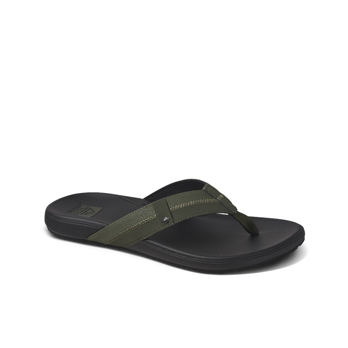 Reef Mens Cushion Phantom 2.0 Flip Flops in Olive/Gum