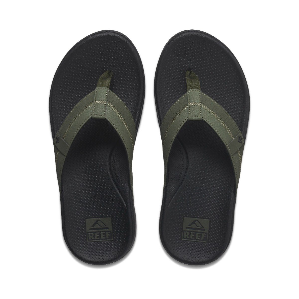 Reef Men's Cushion Phantom 2.0 Flip-Flops - Olive/Gum