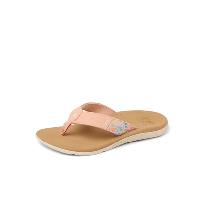 Reef Womens Santa Ana Flip Flops in Peach / Tan