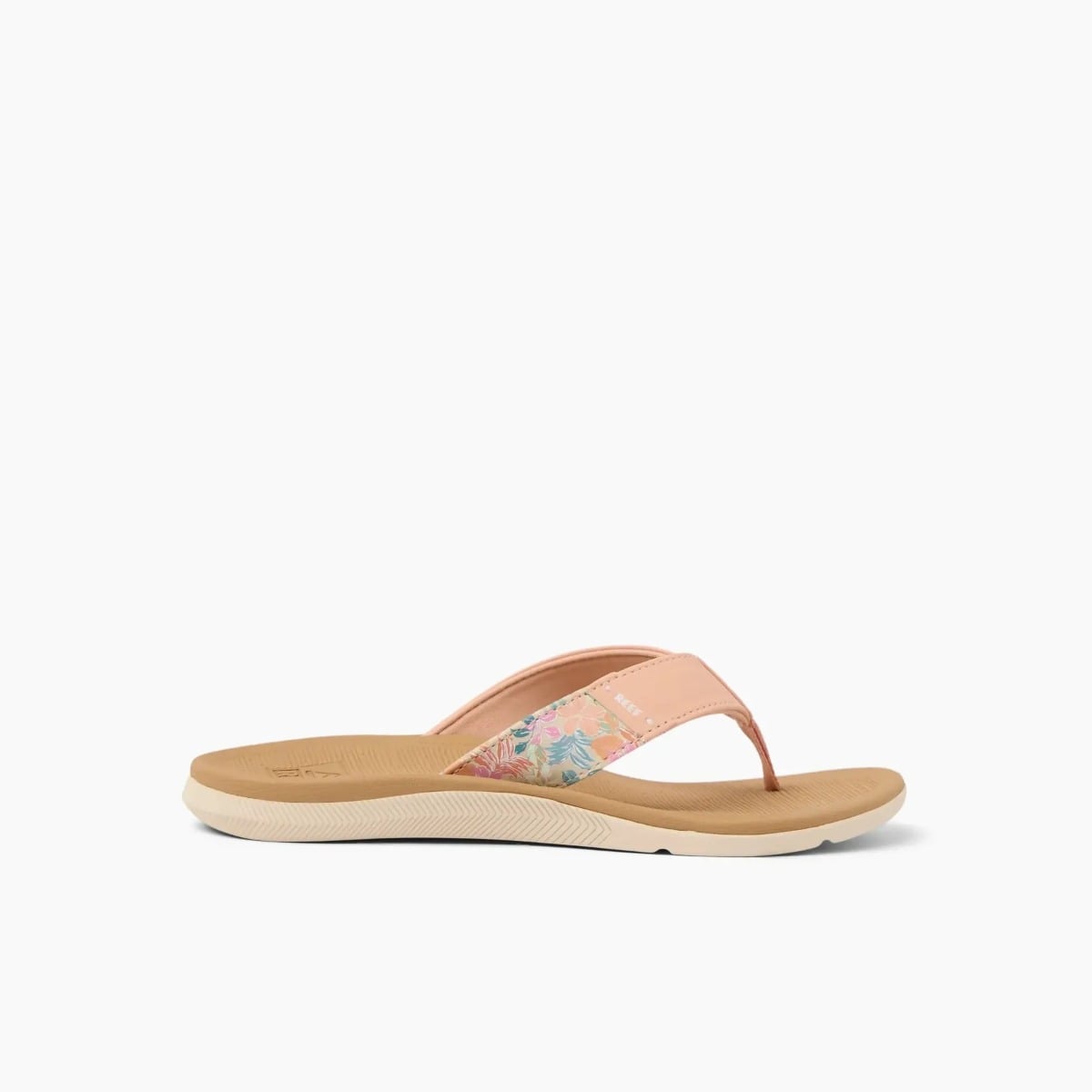Reef Womens Santa Ana Flip Flops - Peach / Tan
