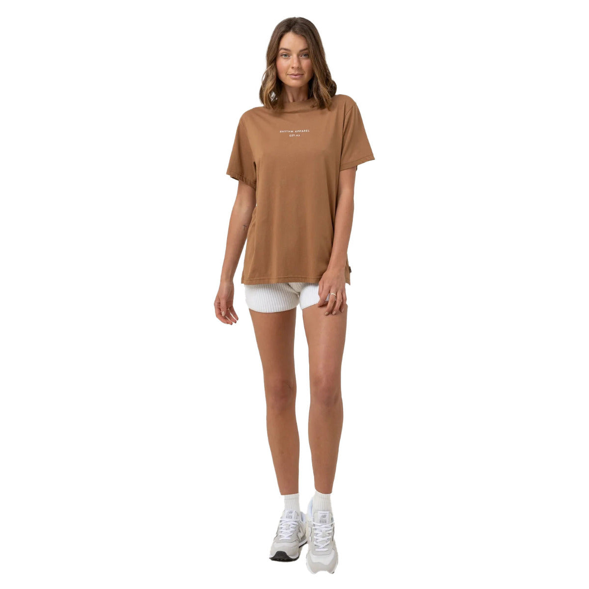 Rhythm Classic Brand Tee - Caramel - Buy online today