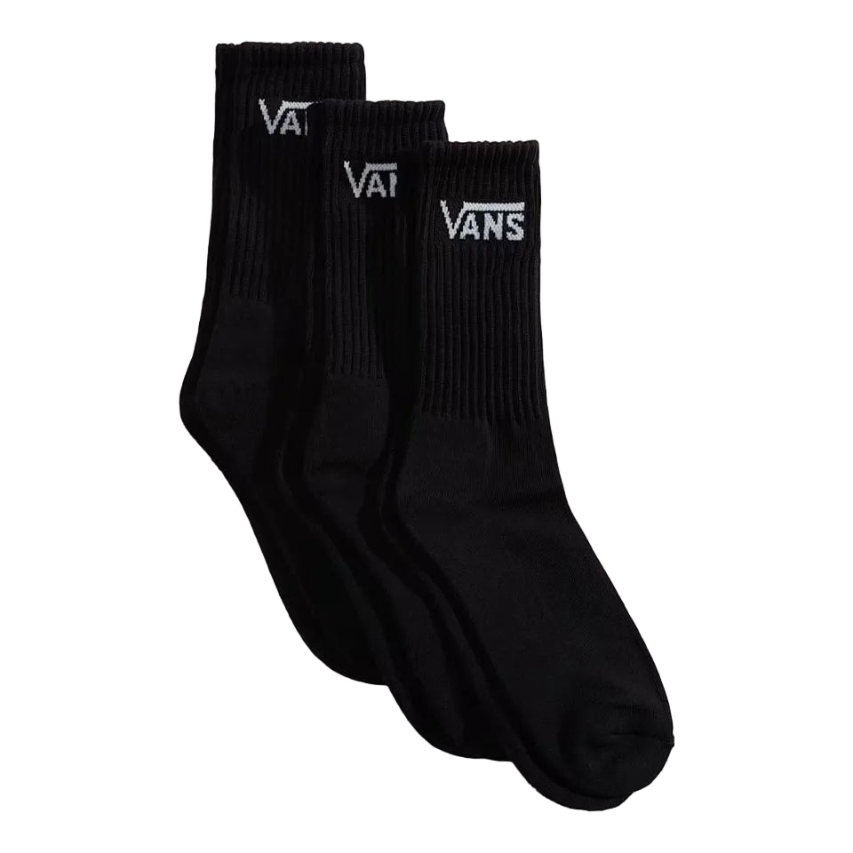 Vans Classic Crew Socks Multi Pack (3 Pairs) - Black