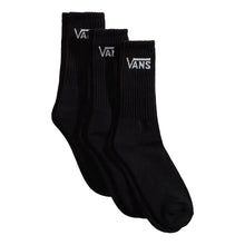 Vans Classic Crew Socks Multi Pack (3 Pairs) - Black
