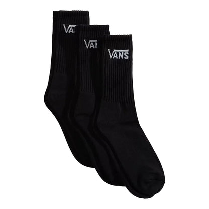 Vans Classic Crew Socks Multi Pack (3 Pairs) - Black