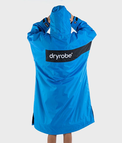 Dryrobe Advance Long Sleeve Remix Adult Changing Robe - Blue/Black