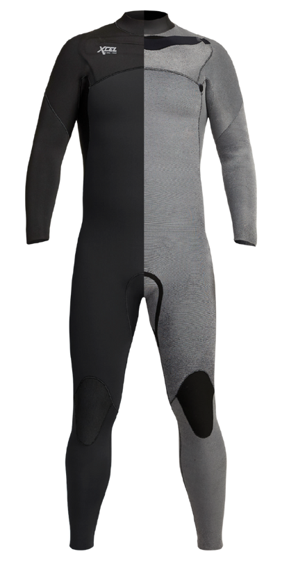 Xcel Comp 3/2mm Chest Zip Kids Wetsuit - Dark Forest