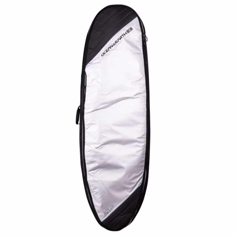 Ocean and Earth 8'0" Triple Short Board Cover - Silver - Full View