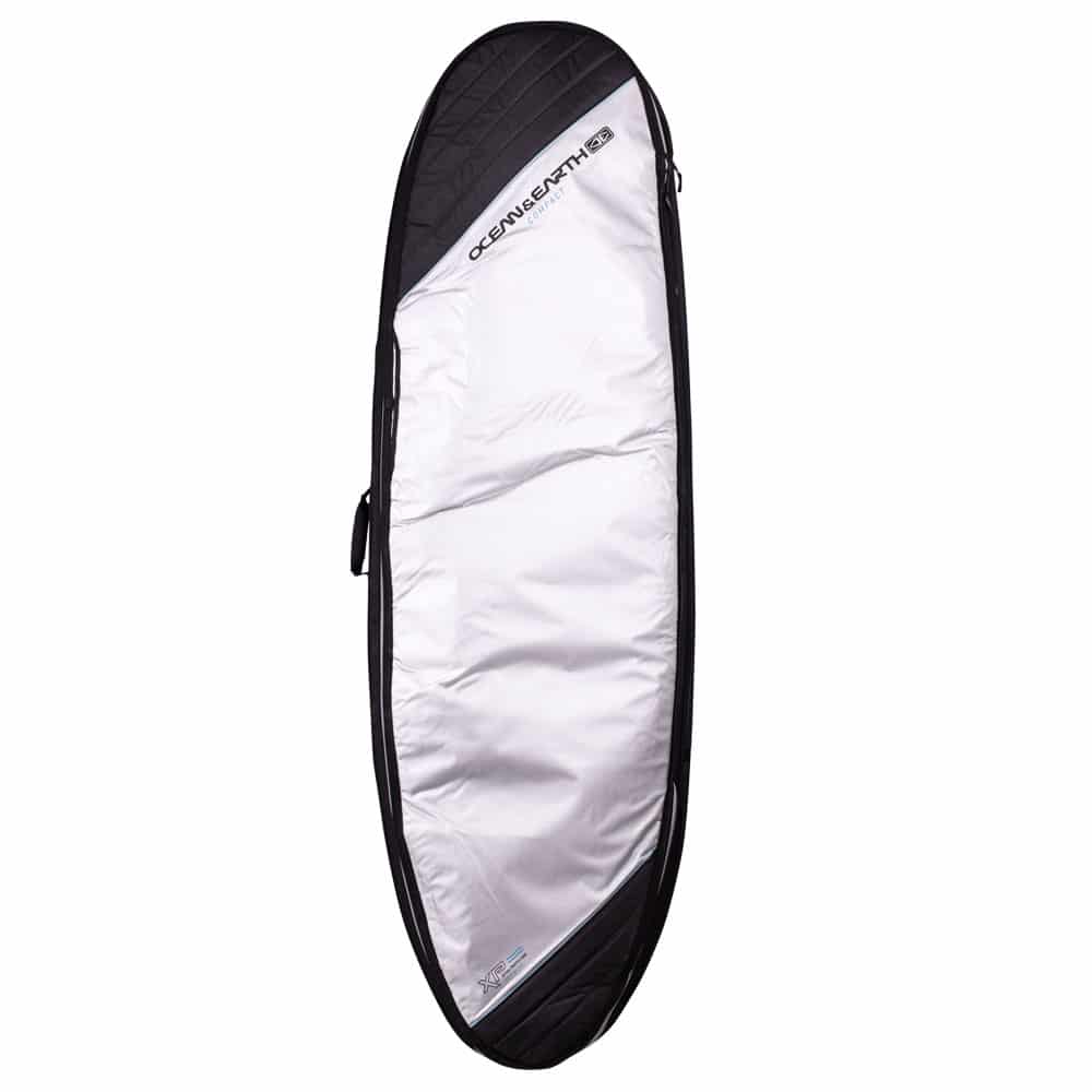 Ocean and Earth 6'0" Triple Short Board Cover - Silver - Full View