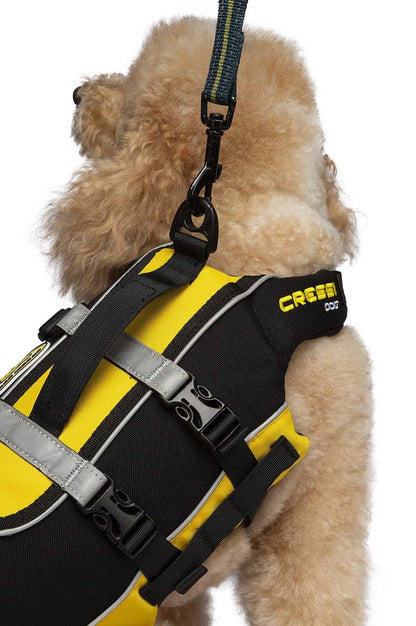 Cressi Dog Life Jacket - Black/Yellow back