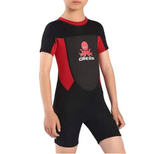 Cressi Smoby Junior Shorty Wetsuit 2021 - Black/Red - Front