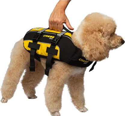 Cressi Dog Life Jacket - Black/Yellow