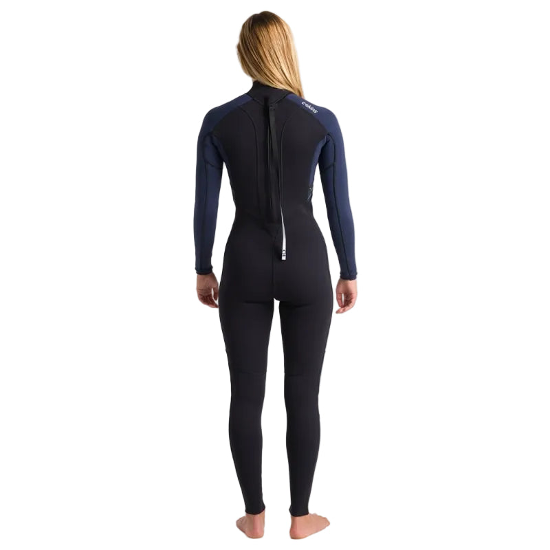 C-Skins NuWave Element 3/2mm Women's Back Zip Wetsuit - Black / Slate / Saffron
