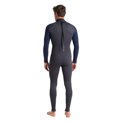 C-Skins NuWave Element 3/2mm Men's Back Zip Wetsuit 2025 - Anthracite / Slate / Saffron