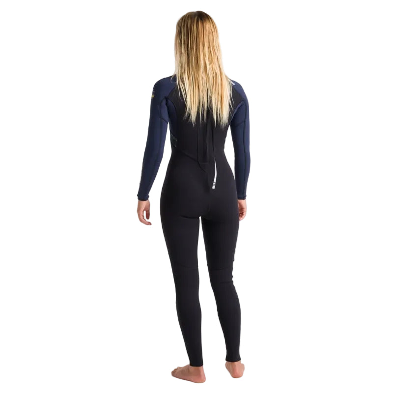 C-Skins NuWave Element 3/2mm Women's Back Zip Wetsuit - Black / Slate / Saffron
