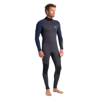C-Skins NuWave Element 3/2mm Men's Back Zip Wetsuit 2025 - Anthracite / Slate / Saffron