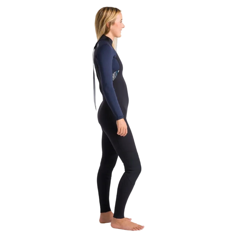 C-Skins NuWave Element 3/2mm Women's Back Zip Wetsuit - Black / Slate / Saffron