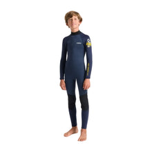 C-Skins NuWave Element 3/2mm Junior Unisex Summer Wetsuit in Bluestone / Slate / Multi