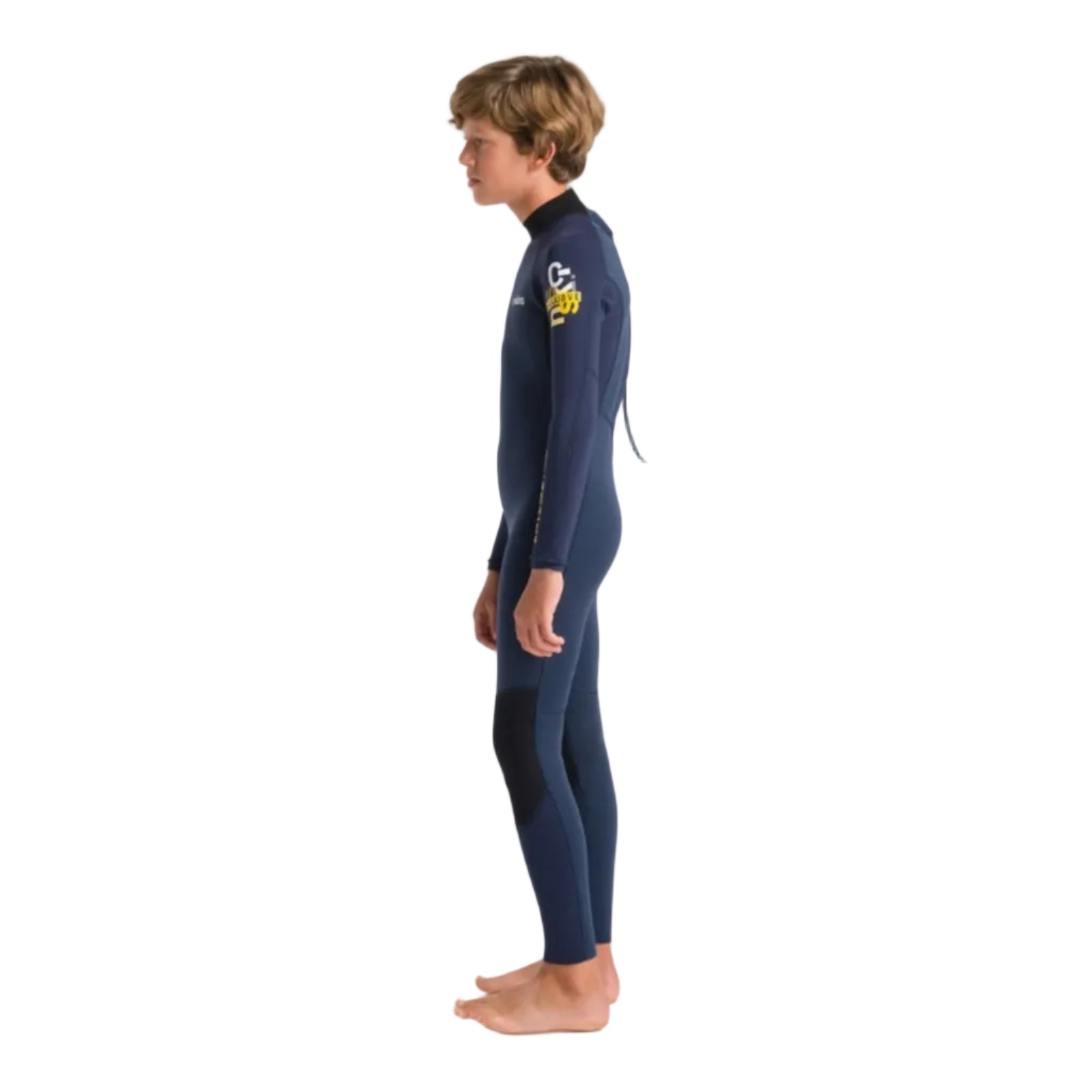 C-Skins NuWave Element 3/2mm Junior Back Zip Summer Wetsuit - Bluestone / Slate / Multi