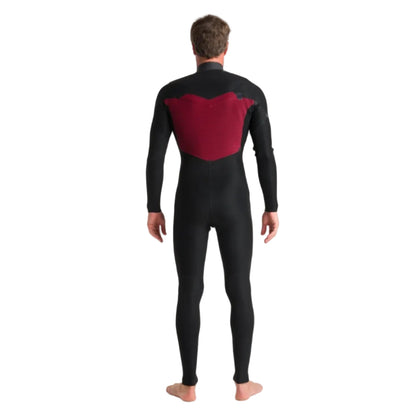 C-Skins NuWave Session 4/3mm Men's GBS Chest Zip Wetsuit 2025 - Black / Bluestone X / Saffron