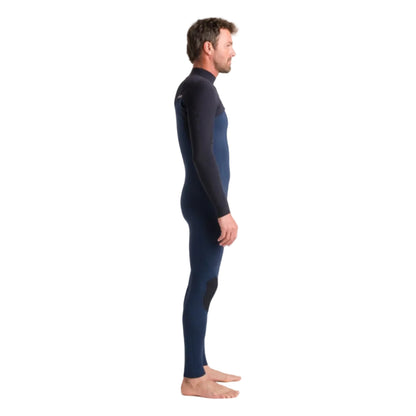 C-Skins NuWave Session 4/3mm Men's GBS Chest Zip Wetsuit 2025 - Black / Bluestone X / Saffron