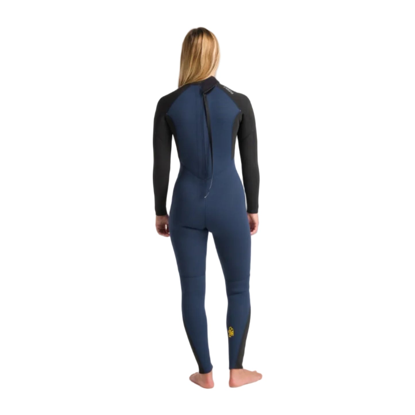 C-Skins NuWave Surflite 4/3mm Women's Back Zip GBS Wetsuit 2025 - Bluestone / Black / Saffron