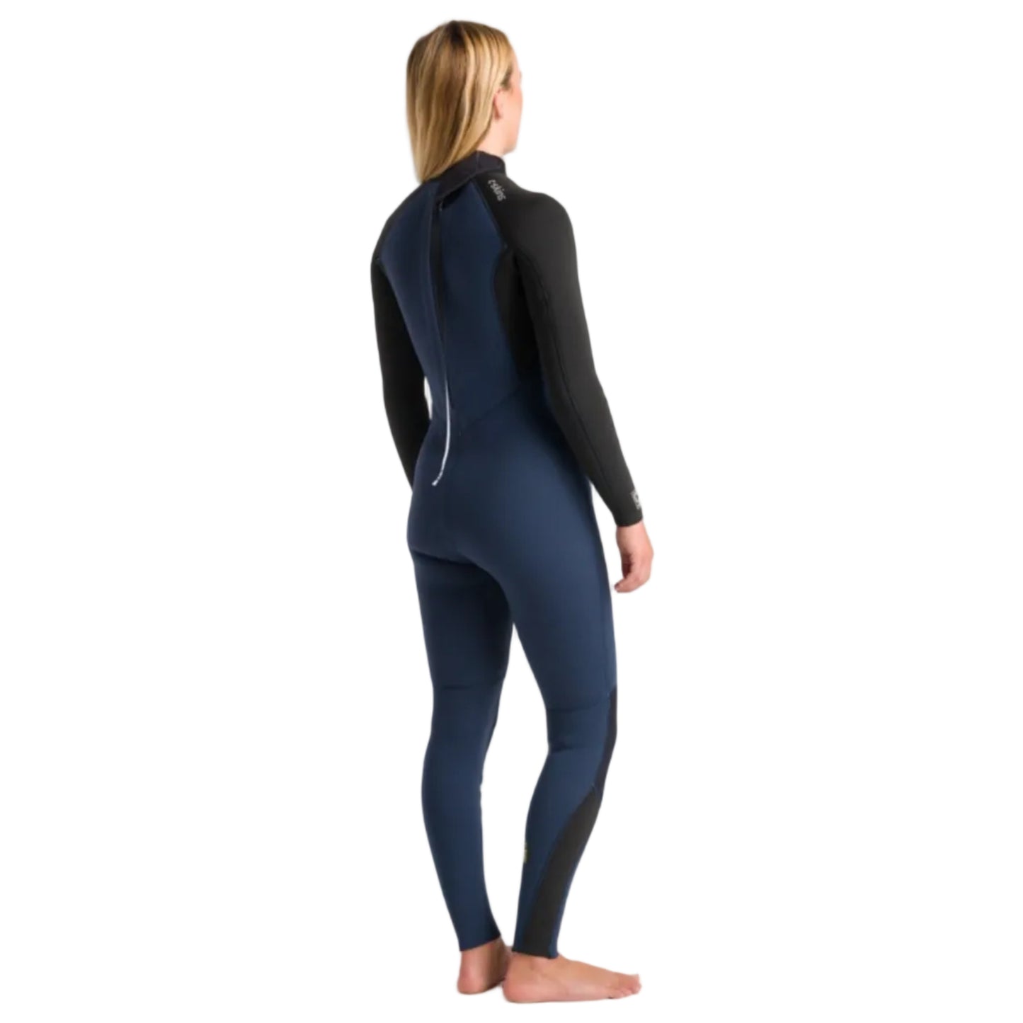C-Skins NuWave Surflite 4/3mm Women's Back Zip GBS Wetsuit 2025 - Bluestone / Black / Saffron