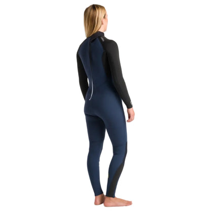 C-Skins NuWave Surflite 4/3mm Women's Back Zip GBS Wetsuit 2025 - Bluestone / Black / Saffron