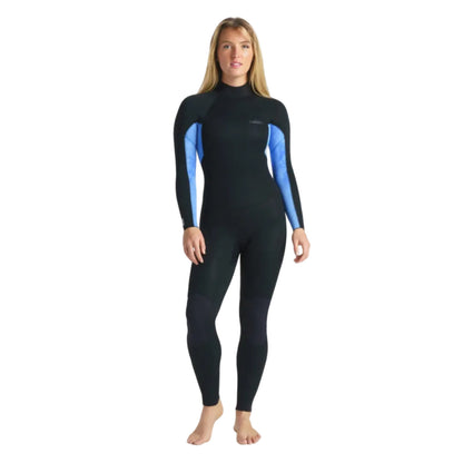 C-Skins Women's Surflite 4/3mm Back Zip Wetsuit - Black/Blue Dye - Buy online today