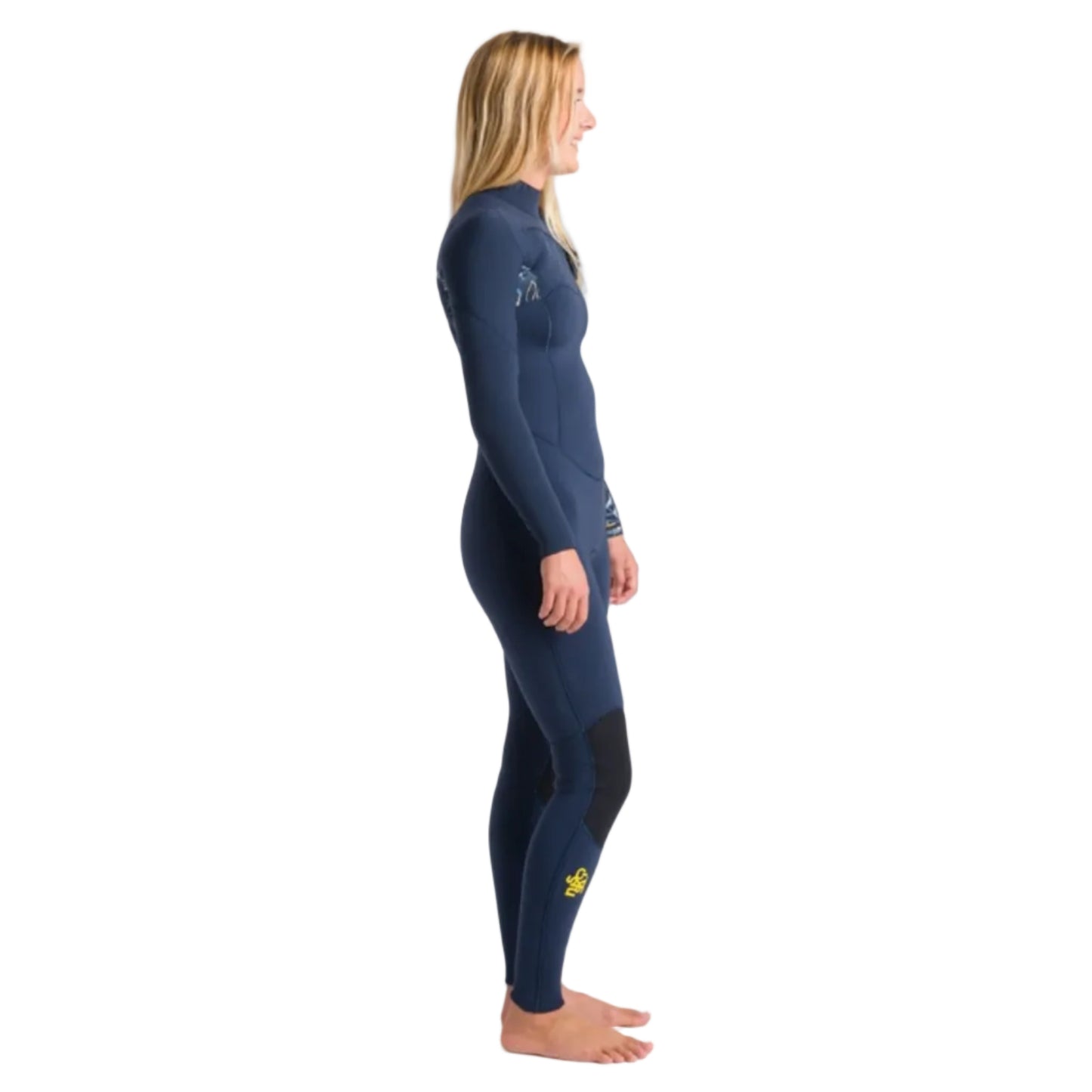 C-Skins NuWave Solace 4/3mm Women's GBS Chest Zip Wetsuit 2025 - Bluestone / Bluestone X