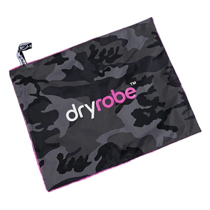 Dryrobe Cushion Cover - Black Camo/Pink

