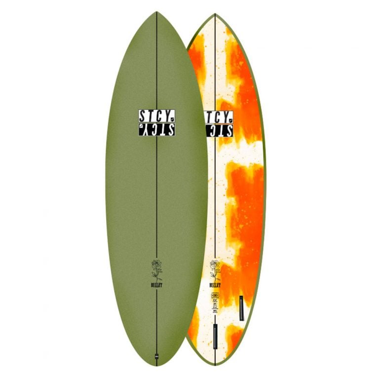 Ocean and Earth Dakoda Bullet Epoxy 5'4" Shortboard - Olive - full View