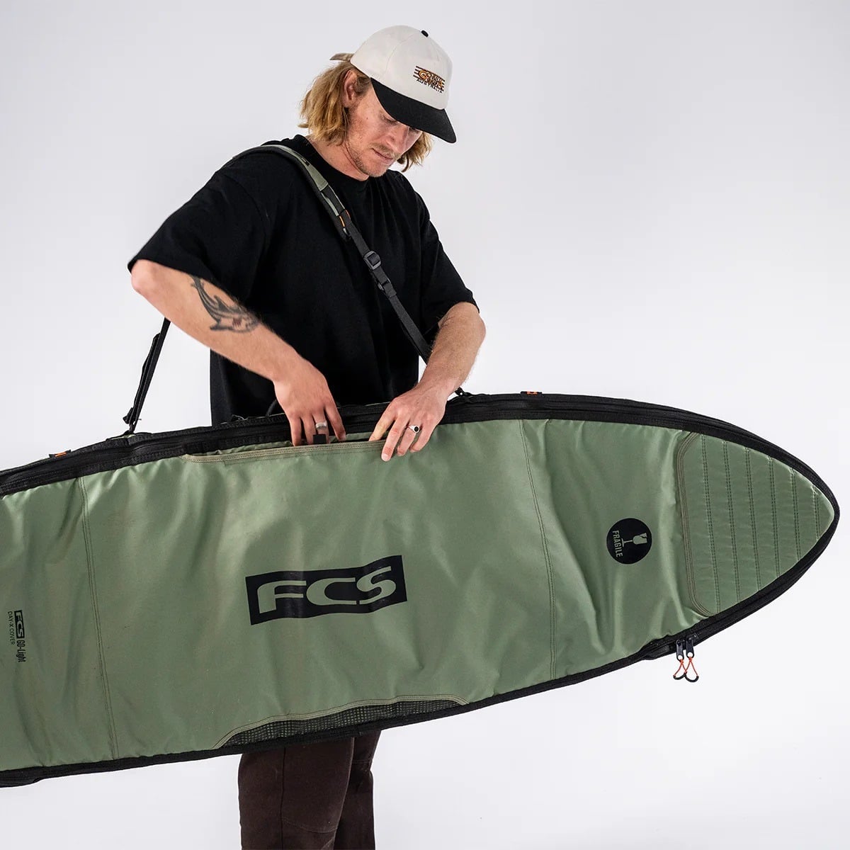 FCS Day-X Shortboard/Fish Board Cover - Alpine