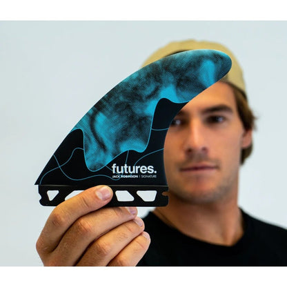 Futures Jack Robinson Honeycomb Thruster Fins - Aqua