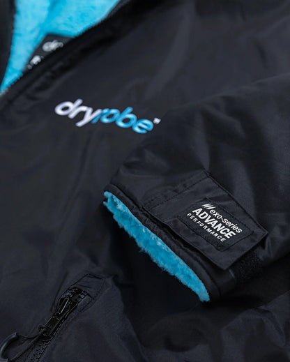 Dryrobe Advance Long Sleeve Changing Robe - Black / Blue