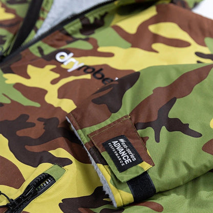 Dryrobe Advance Long Sleeve Changing Robe - Camo / Grey