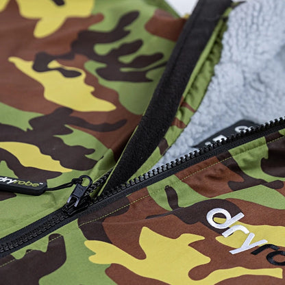 Dryrobe Advance Long Sleeve Changing Robe - Camo / Grey