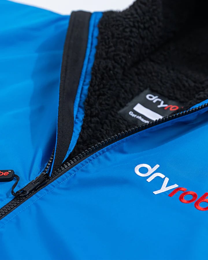 Dryrobe Advance Long Sleeve Changing Robe - Cobalt Blue / Black