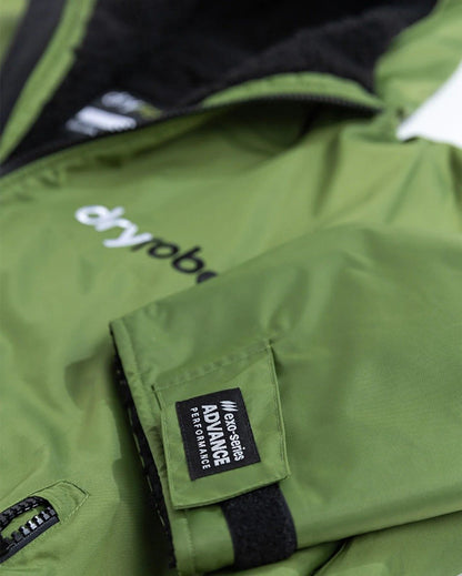 Dryrobe Advance Long Sleeve Changing Robe - Dark Green / Black
