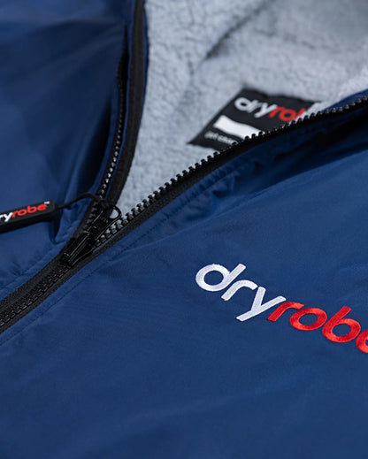 Dryrobe Advance Long Sleeve Change Robe - Navy / Grey