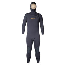 Xcel Comp + 3mm Mens Chest Zip Hooded Summer Wetsuit - Black