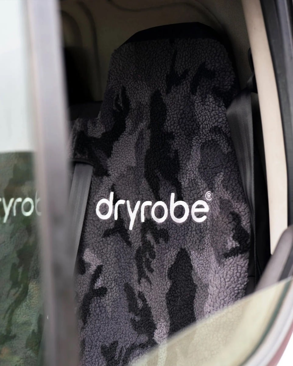 Dryrobe Single Car Seat Cover - Black Camo