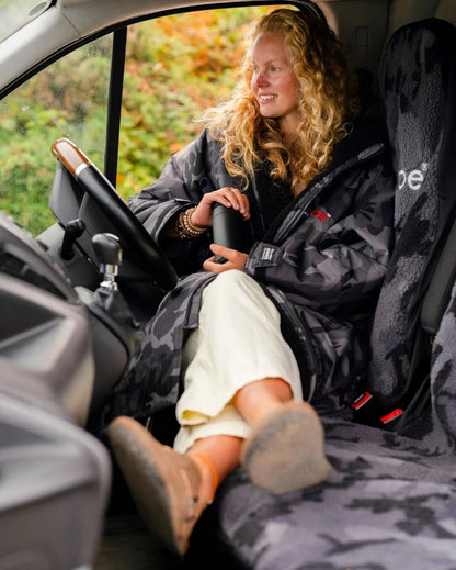 Dryrobe Single Car Seat Cover - Black Camo