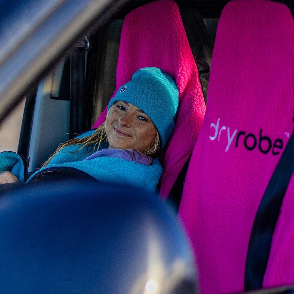 Dryrobe Double Car/Van Seat Cover - Black/Pink